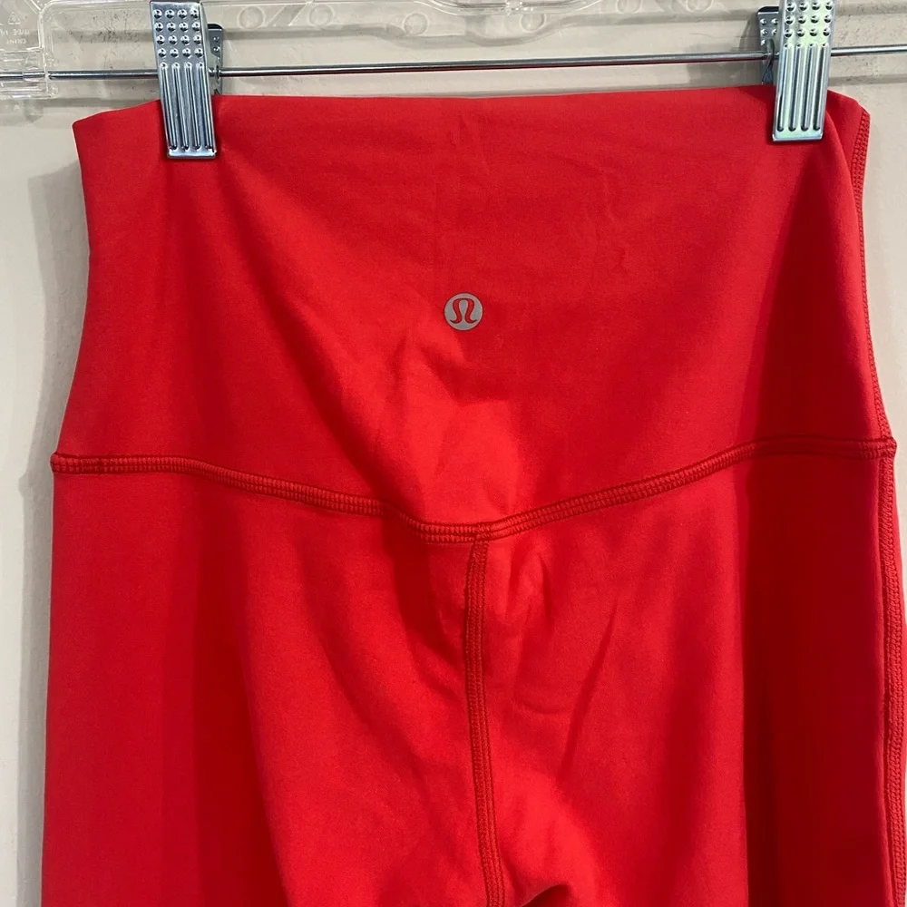Lululemon Align High Rise Crop / Cherry / Size 4 - Picture 3 of 4